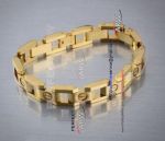 Perfect Replica Santos de Yellow Gold bracelet - Replica Cartier Jewelry